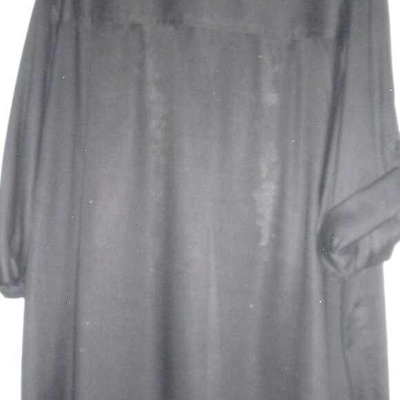 Company One- Women's  Black roll tab shirt with cream color embroidery on front - Picture 4 of 4